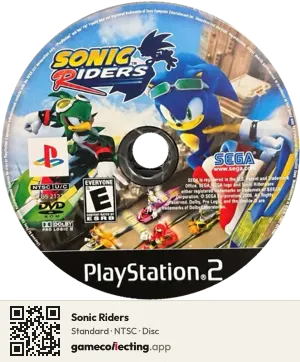 Sonic Riders PlayStation 2, NTSC disc