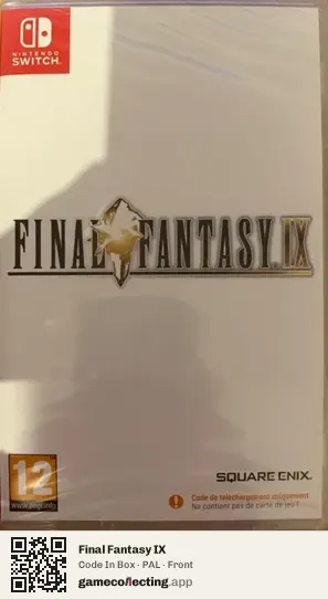 Final Fantasy IX Nintendo Switch, PAL box front