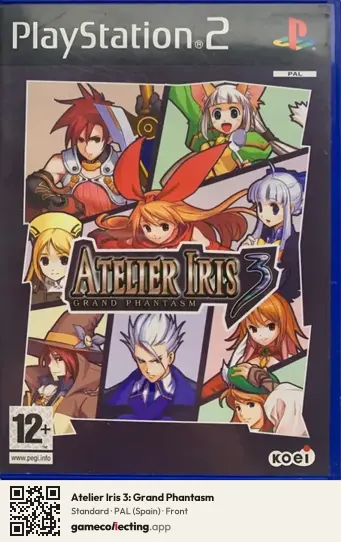 Atelier Iris 3: Grand Phantasm PlayStation 2, Spain box front