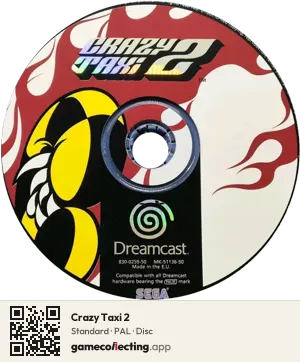 Crazy Taxi 2 Sega Dreamcast, PAL disc