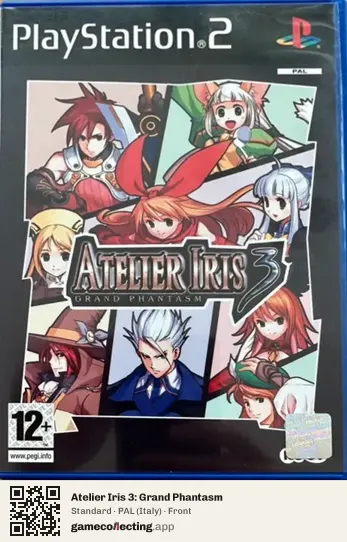 Atelier Iris 3: Grand Phantasm PlayStation 2, Italy box front