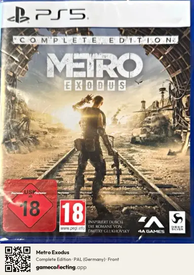 Metro Exodus PlayStation 5, Germany box front