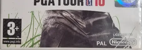 Tiger Woods PGA Tour 10, the PEGI square on its front