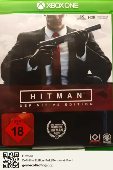 Hitman Xbox One, Germany box front