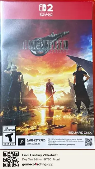 Final Fantasy VII Rebirth Nintendo Switch 2, NTSC box front