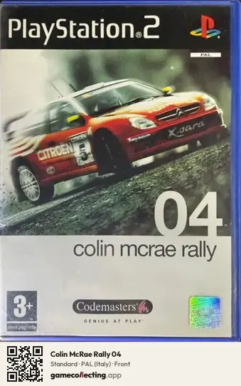 Colin McRae Rally 04 PlayStation 2, Italy box front