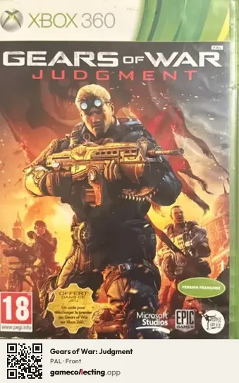 Gears of War: Judgment Xbox 360, PAL box front