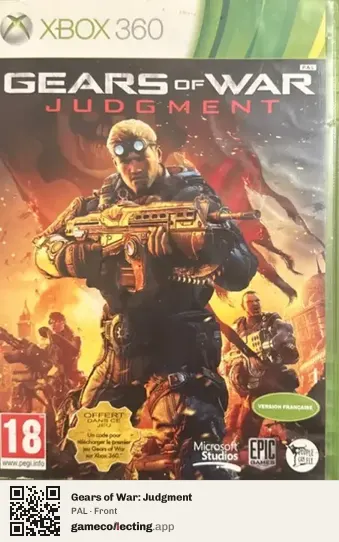 Gears of War: Judgment Xbox 360, PAL box front
