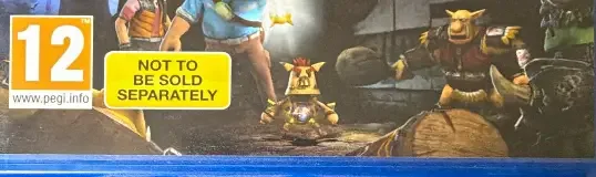 Knack, the PEGI square on its front