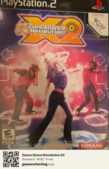 Dance Dance Revolution X2 PlayStation 2, NTSC box front