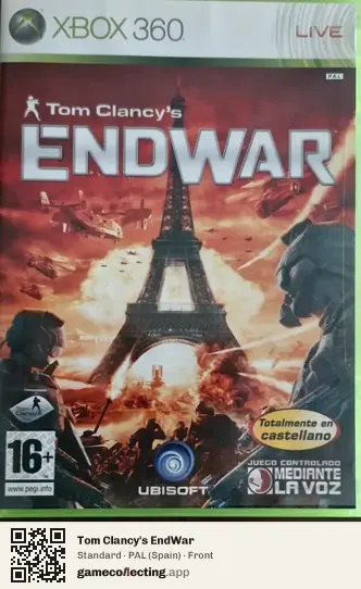 Tom Clancy's EndWar Xbox 360, Spain box front