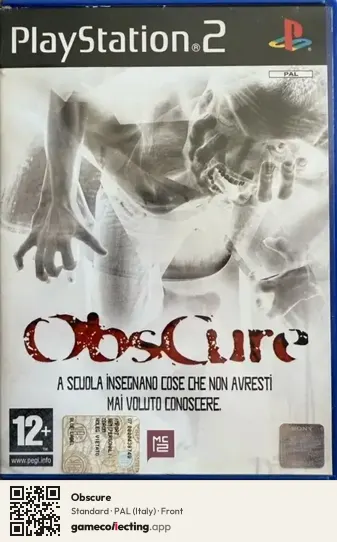 Obscure PlayStation 2, Italy box front