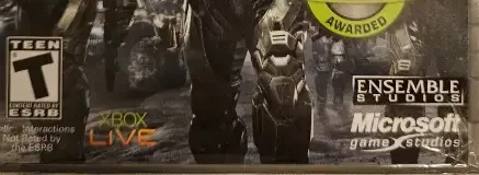 Halo Wars, the ESRB box on its front