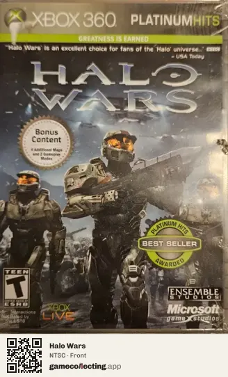 Halo Wars Xbox 360, NTSC box front