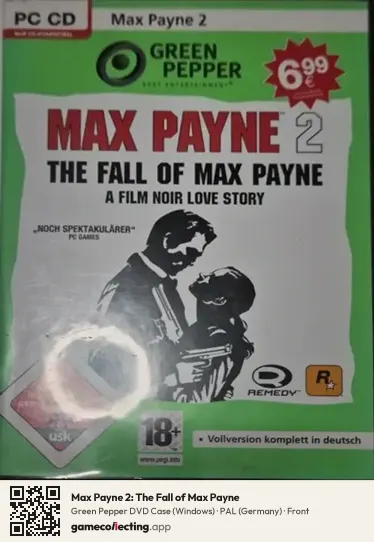 Max Payne 2: The Fall of Max Payne Computer, Germany box front