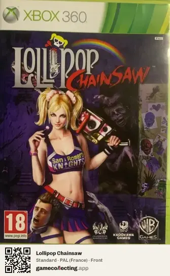 Lollipop Chainsaw Xbox 360, France box front