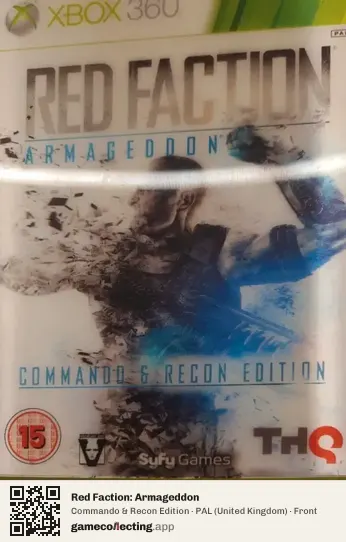 Red Faction: Armageddon Xbox 360, United Kingdom box front