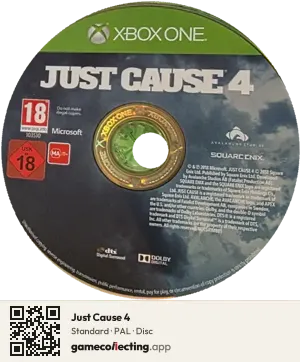 Just Cause 4 Xbox One, PAL disc