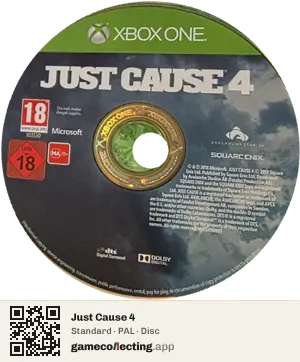 Just Cause 4 Xbox One, PAL disc