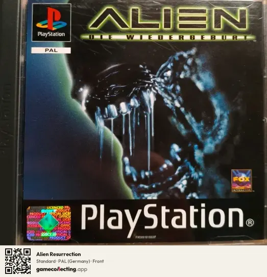 Alien Resurrection PlayStation, Germany box front