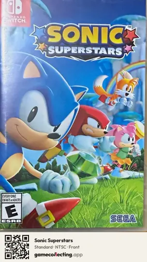 Sonic Superstars Nintendo Switch, NTSC box front