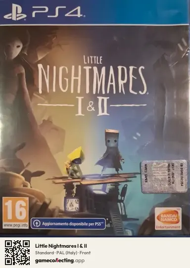 Little Nightmares I & II PlayStation 4, Italy box front