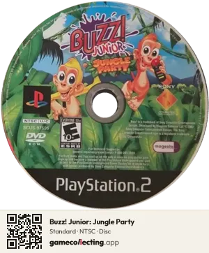 Buzz! Junior: Jungle Party PlayStation 2, NTSC disc