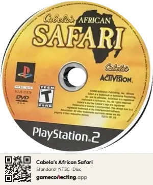 Cabela's African Safari PlayStation 2, NTSC disc
