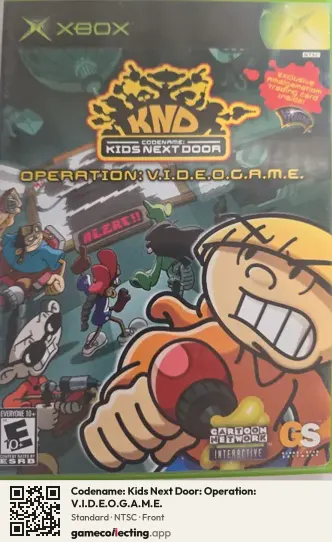 Codename: Kids Next Door: Operation: V.I.D.E.O.G.A.M.E. Xbox, NTSC box front