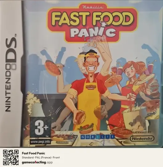 Fast Food Panic Nintendo DS, France box front