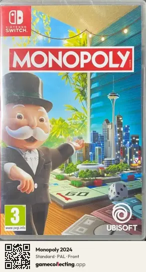 Monopoly 2024 Nintendo Switch, PAL box front