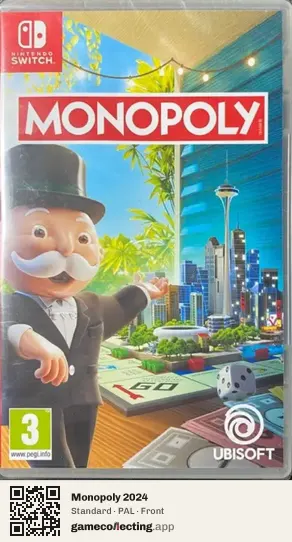 Monopoly 2024 Nintendo Switch, PAL box front