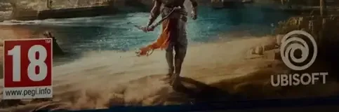 Assassin's Creed Origins, the PEGI square on its front