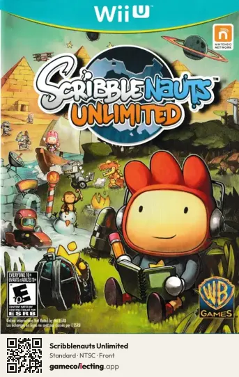 Scribblenauts Unlimited Nintendo Wii U, NTSC box front