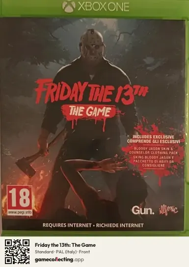 Friday the 13th: The Game Xbox One, Italy box front