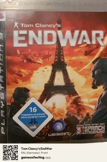 Tom Clancy's EndWar PlayStation 3, Germany box front