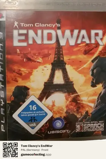 Tom Clancy's EndWar PlayStation 3, Germany box front