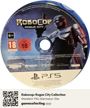 Robocop: Rogue City Collection PlayStation 5, PAL disc
