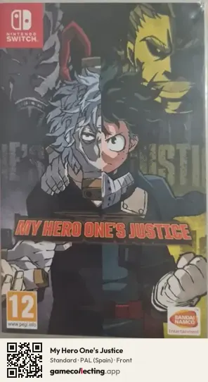 My Hero One's Justice Nintendo Switch, Spain box front