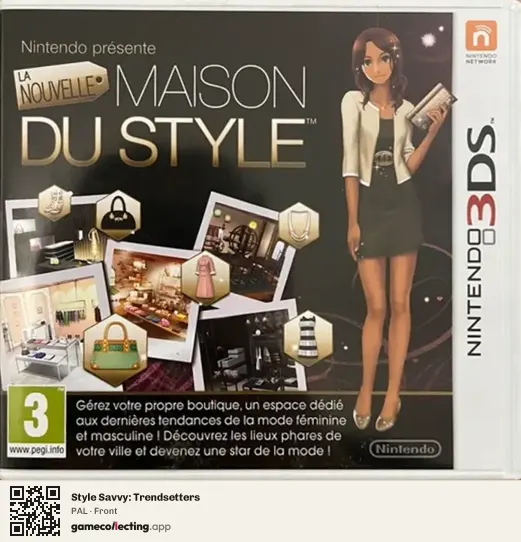 Style Savvy: Trendsetters Nintendo 3DS, PAL box front