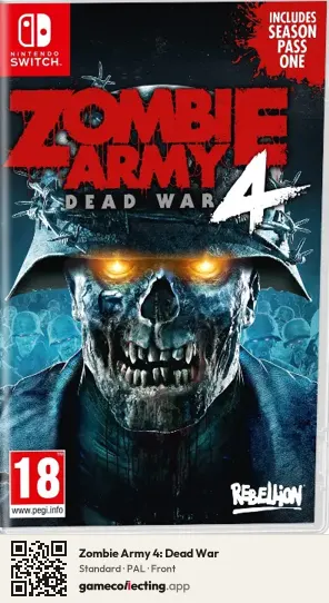 Zombie Army 4: Dead War Nintendo Switch, PAL box front