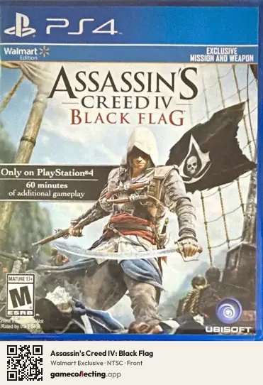 Assassin's Creed IV: Black Flag PlayStation 4, NTSC box front