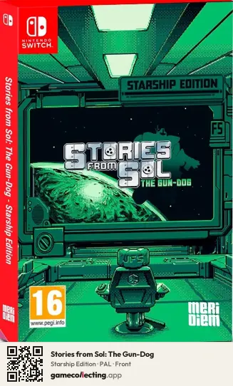 Stories from Sol: The Gun-Dog Nintendo Switch, PAL box front