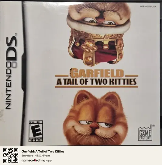 Garfield: A Tail of Two Kitties Nintendo DS, NTSC box front