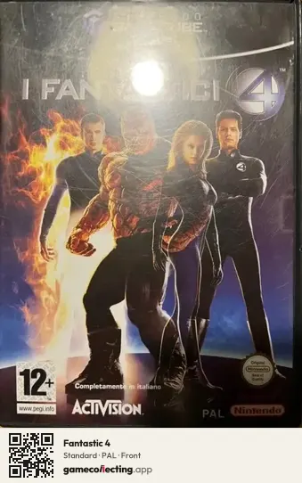 Fantastic 4 Nintendo GameCube, PAL box front