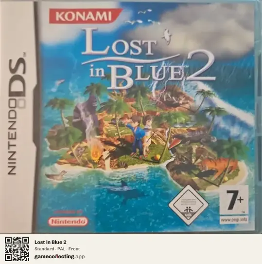 Lost in Blue 2 Nintendo DS, PAL box front