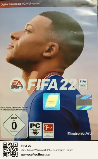 FIFA 22 Computer, Germany box front