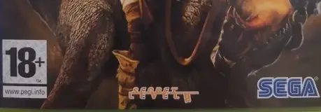 Golden Axe: Beast Rider, the PEGI square on its front