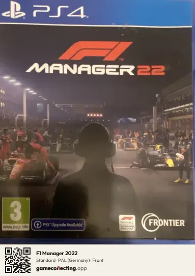 F1 Manager 2022 PlayStation 4, Germany box front