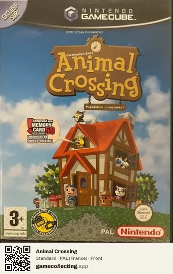 Animal Crossing Nintendo GameCube, France box front